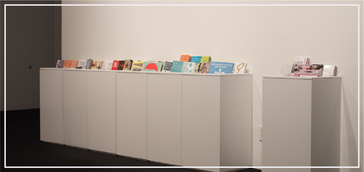 impromptu exhibition with zines made from artist workshop